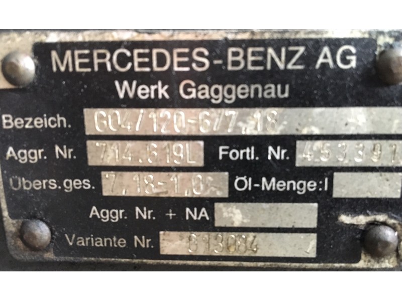 Cambio Mercedes O404 GO4/120-6/7,18 714.619L